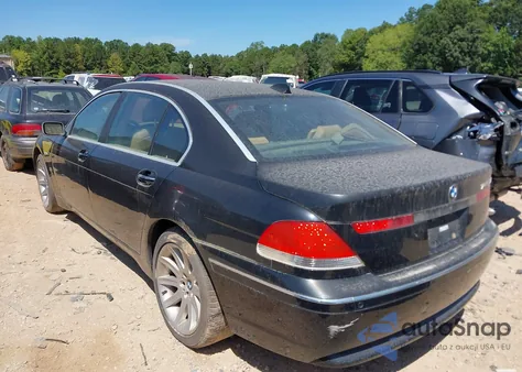 2005 BMW 745 Li z USA, uszkodzony, nr VIN WBAGN63525DS60777